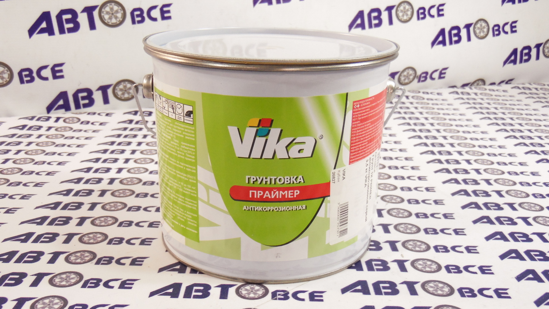 Грунт 1К PRIMER антикорозионной серый 3,5 кг VIKA